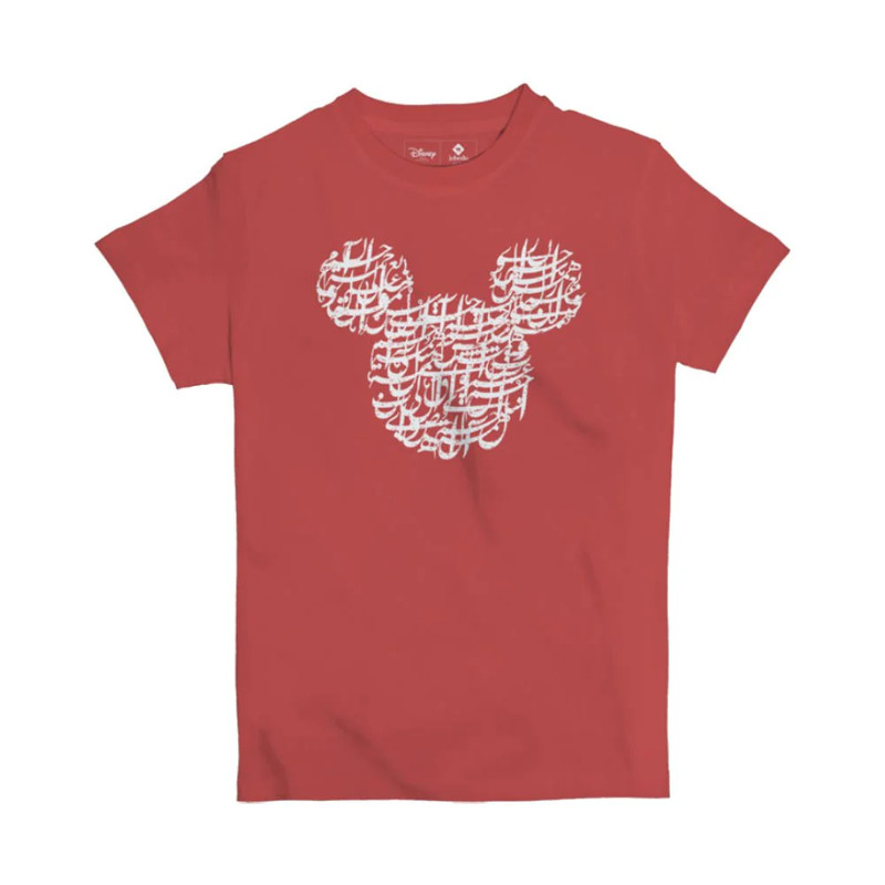 Disney Mickey Mouse T-Shirt - Red - تي-شيرت - Size:12-13 Years Old